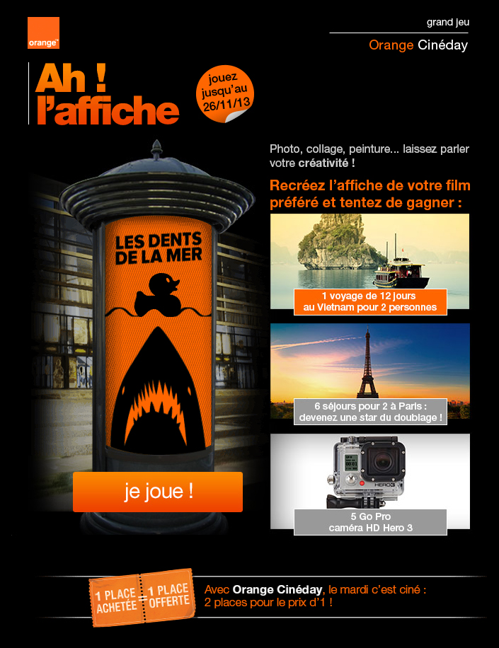 Orange cine day affiche