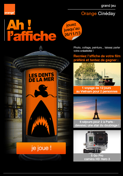 Orange cine day affiche