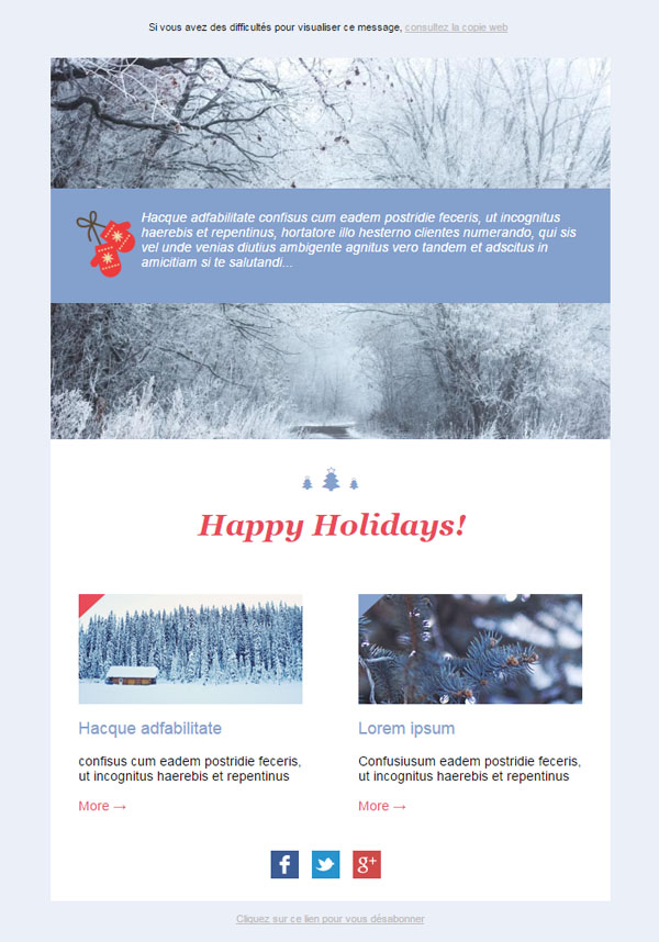 christmas template newsletter