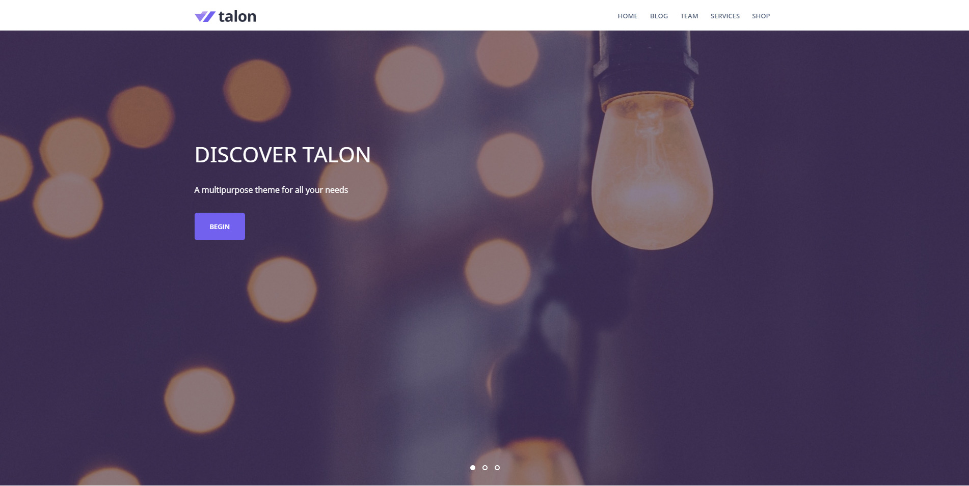 Modèle WordPress Talon