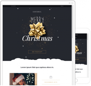 Modèle newsletter fêtes de fin d'année
