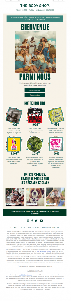 Exemple the Body Shop